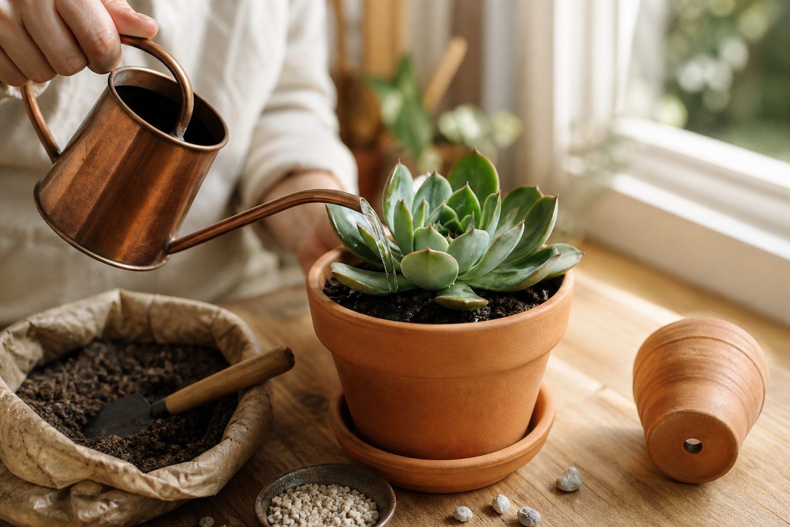 L’entretien des plantes grasses : pot, lumière et terreau font la différence