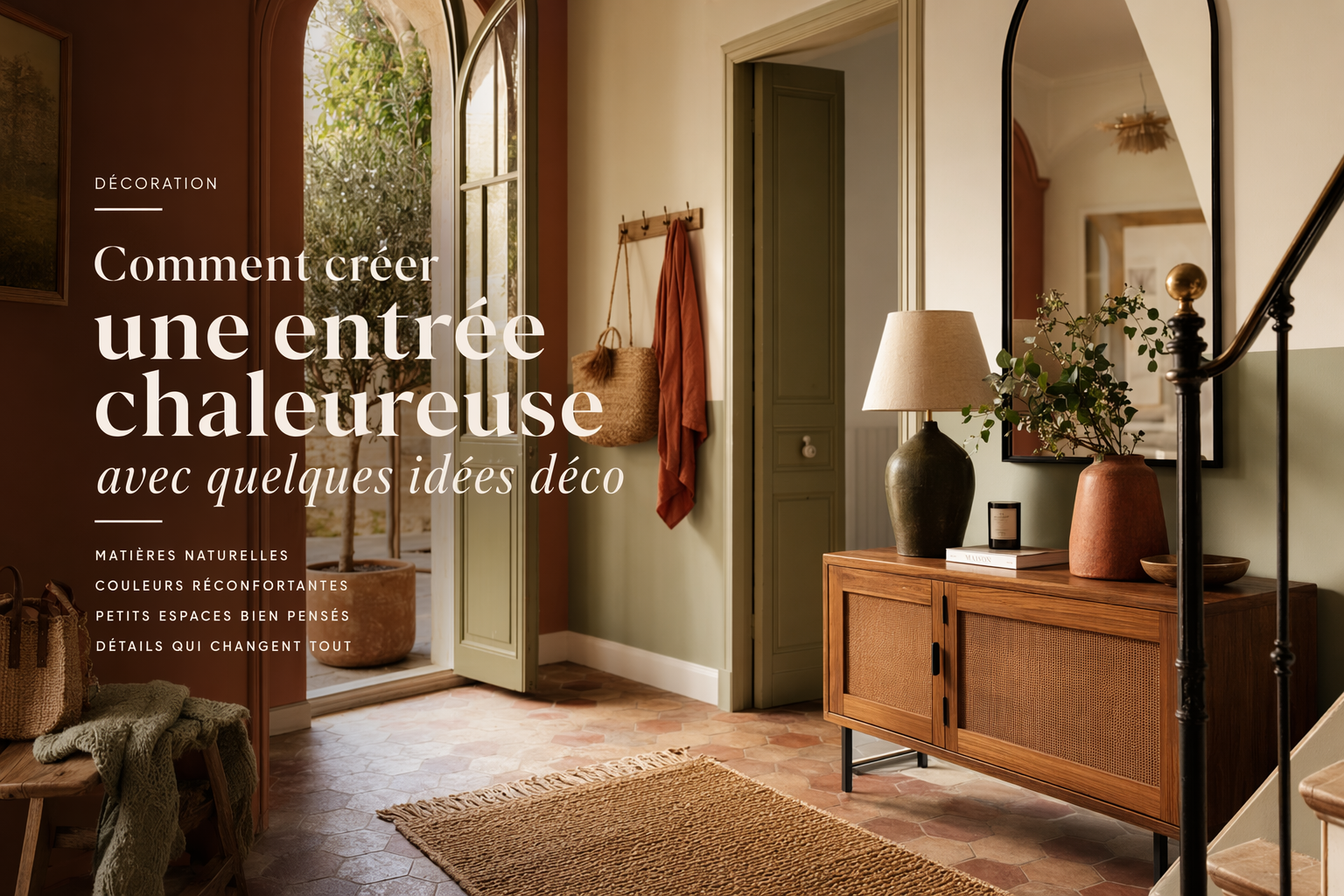 Comment créer une entrée chaleureuse avec quelques idées déco