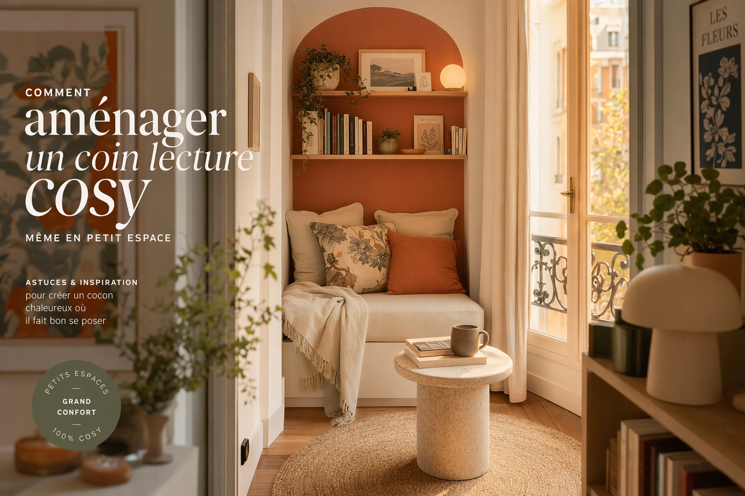 Comment aménager un coin lecture cosy même en petit espace
