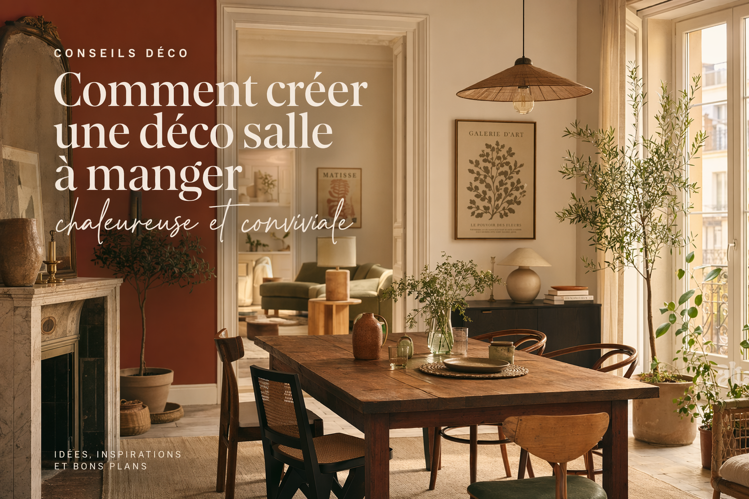 Comment créer une déco salle à manger chaleureuse et conviviale
