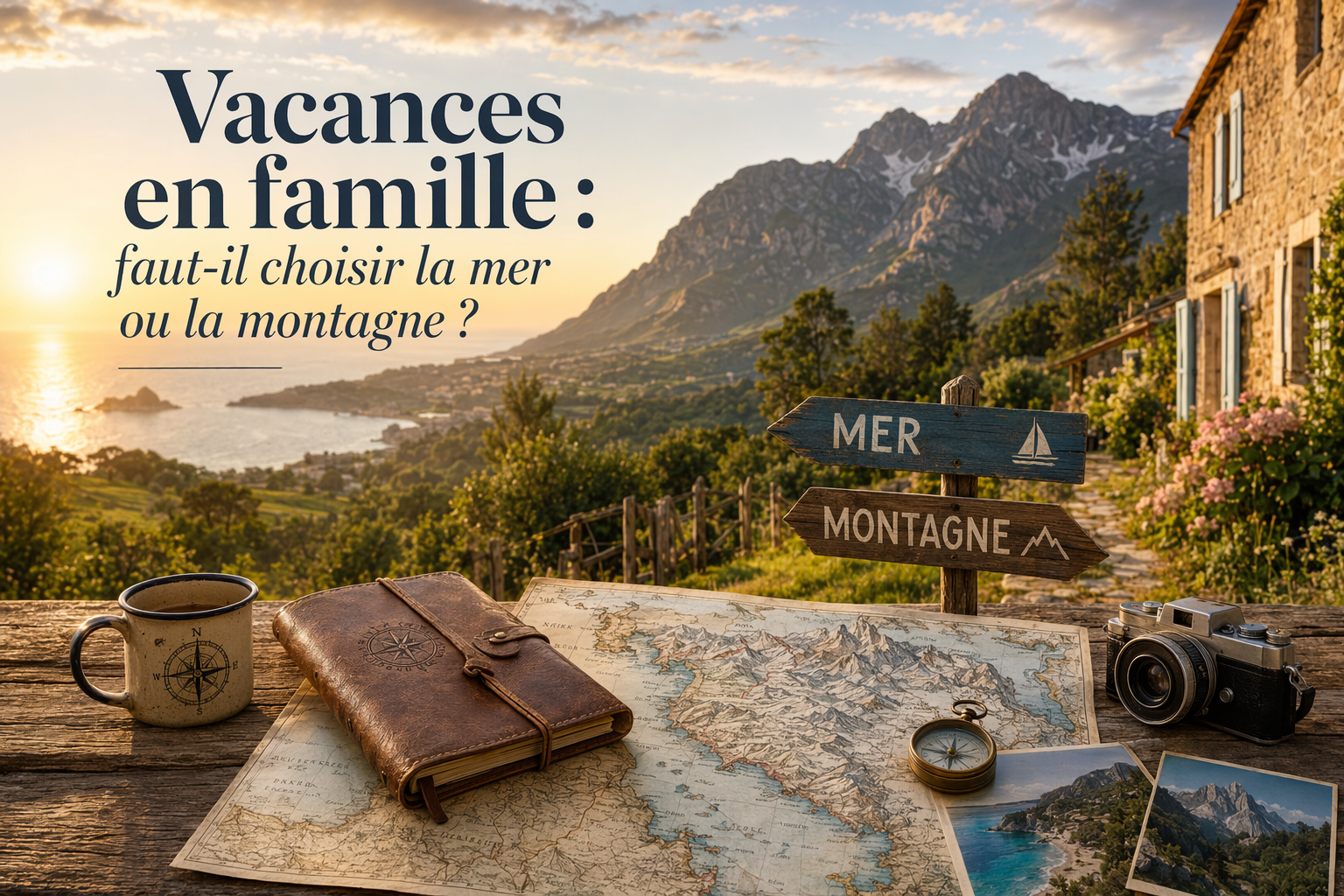 Vacances en famille : faut-il choisir la mer ou la montagne ?