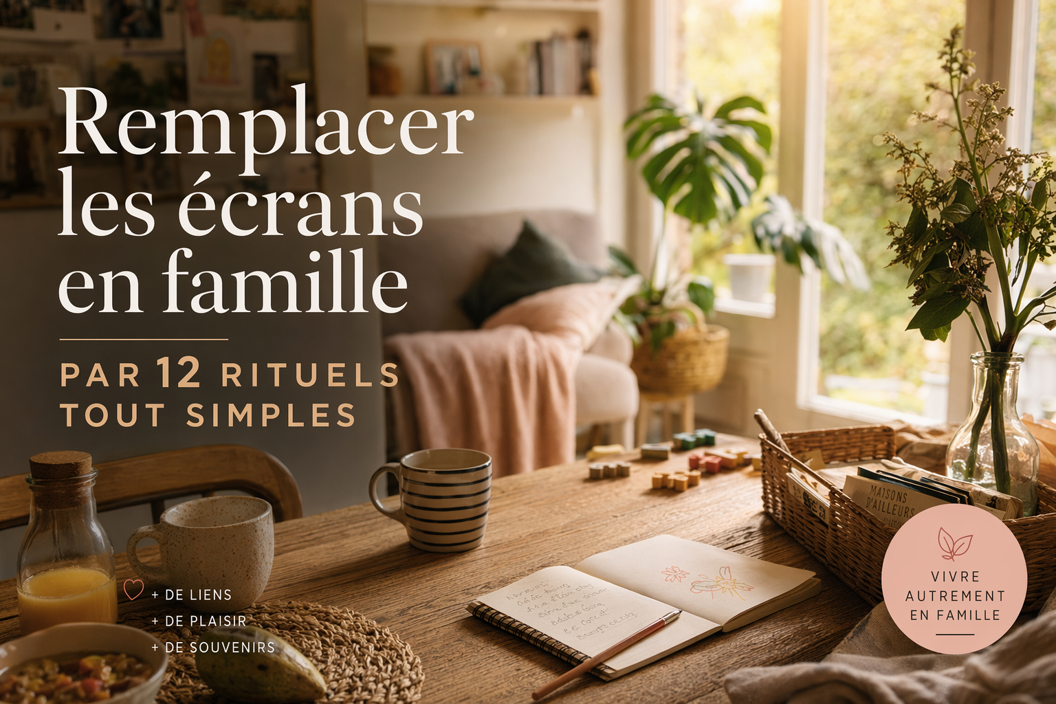 Remplacer les écrans en famille par 12 rituels tout simples