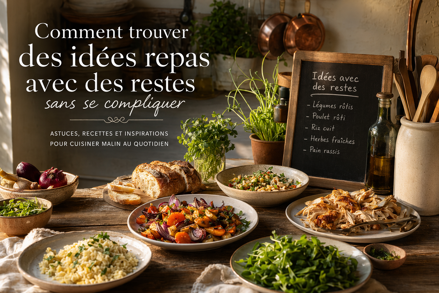 Comment trouver des idées repas avec des restes sans se compliquer