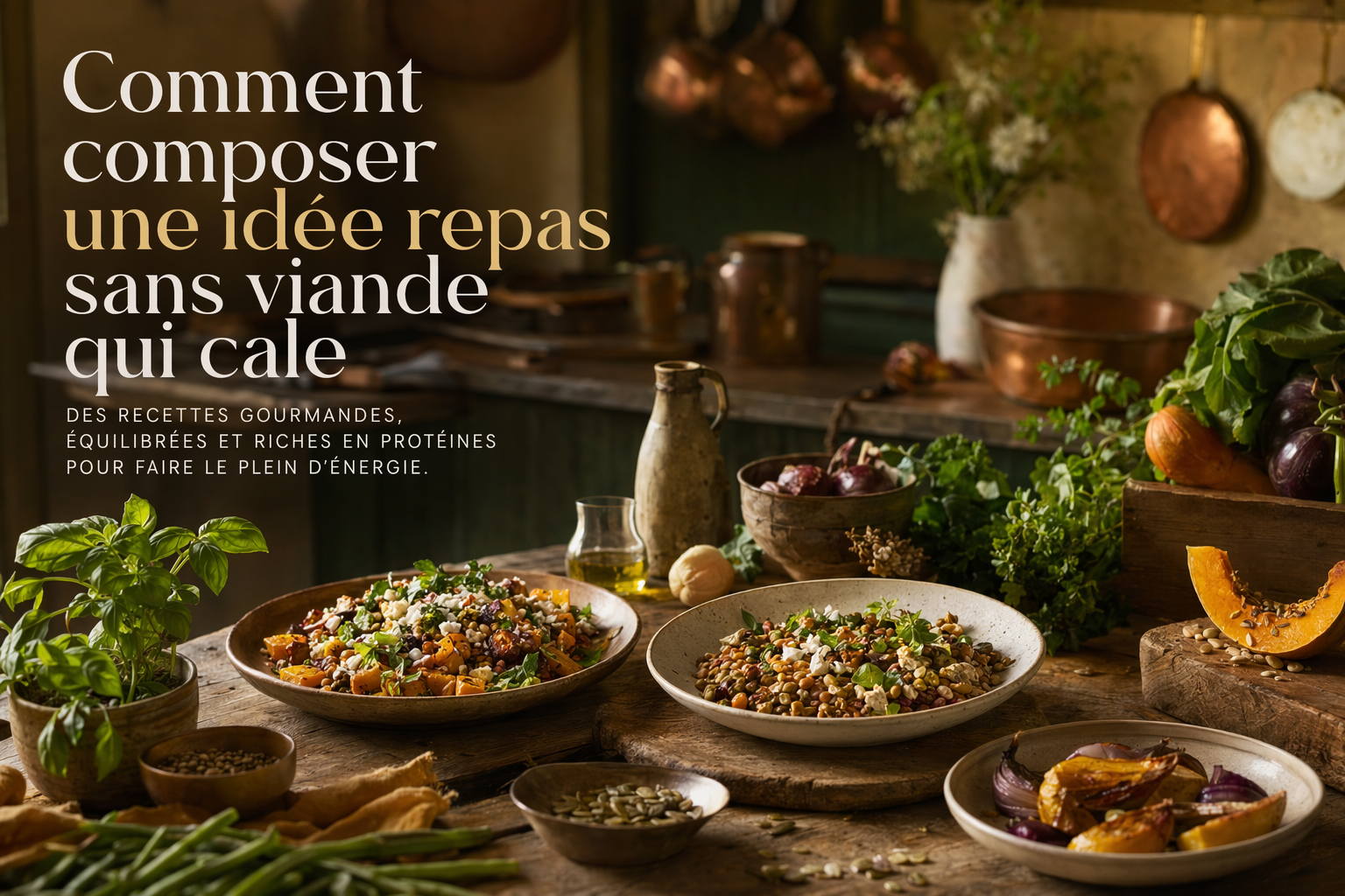 Comment composer une idée repas sans viande qui cale