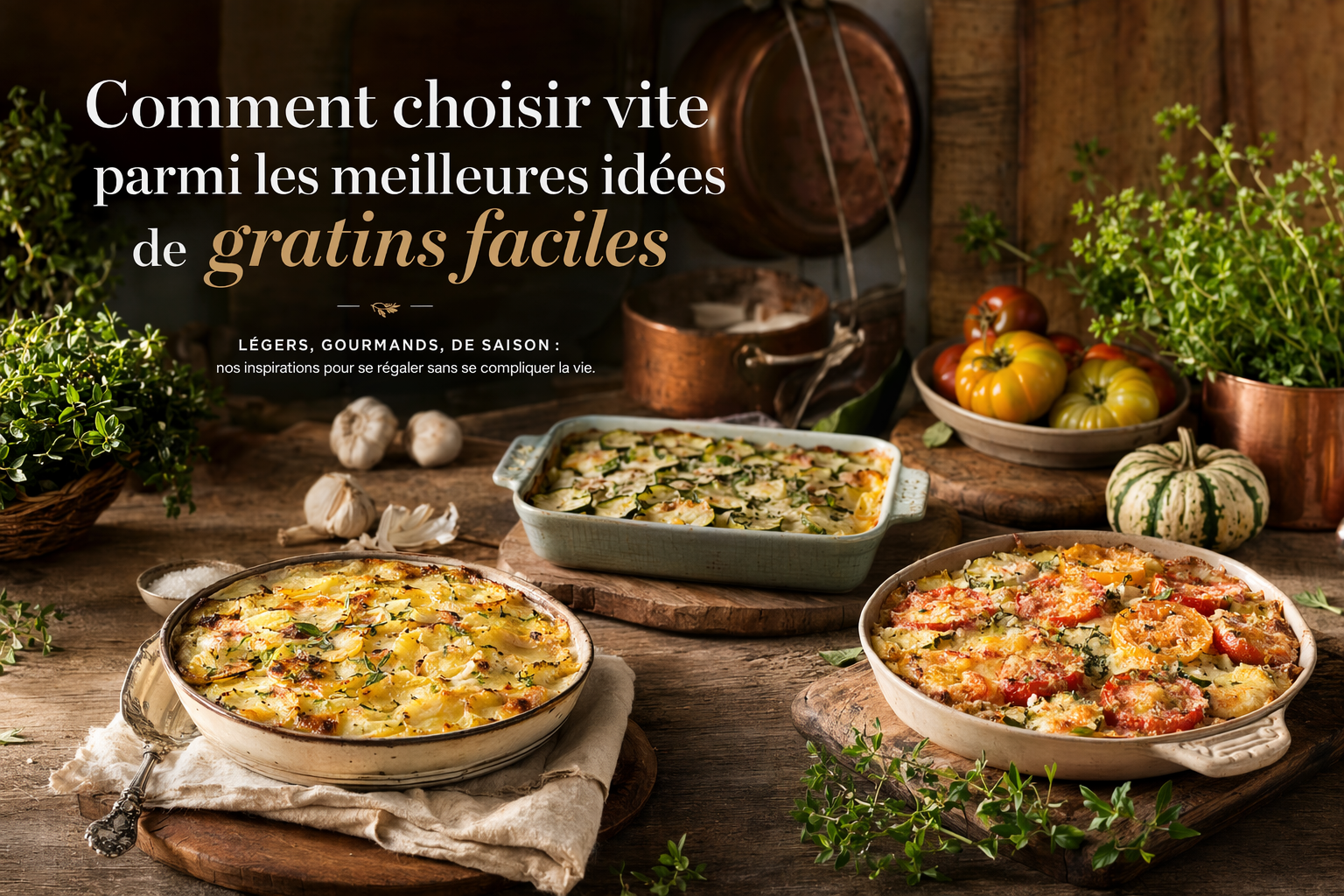 Comment choisir vite parmi les meilleures idées de gratins faciles