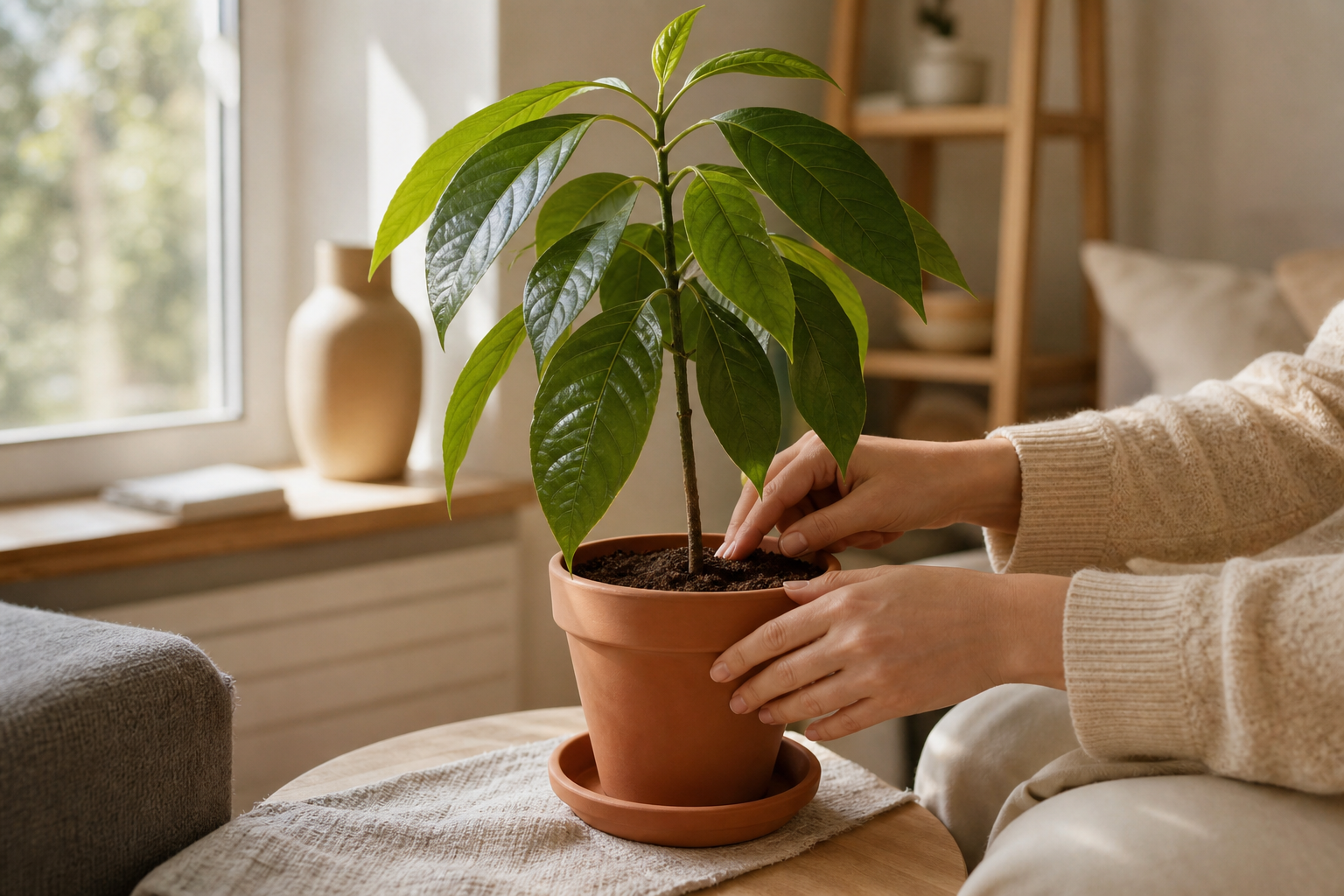 L’entretien d’un avocatier en pot se joue au fil des saisons