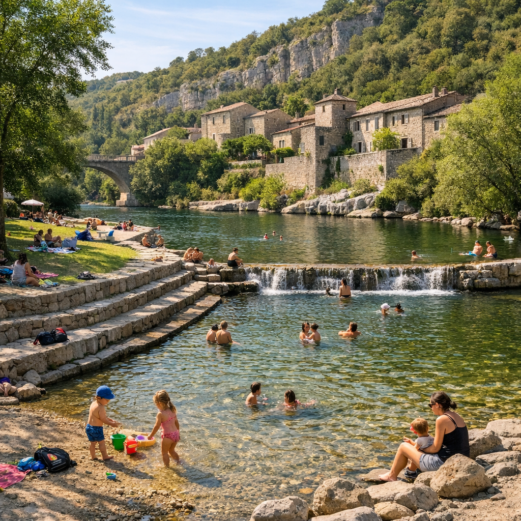 Où trouver une baignade nature près de Privas sans se tromper