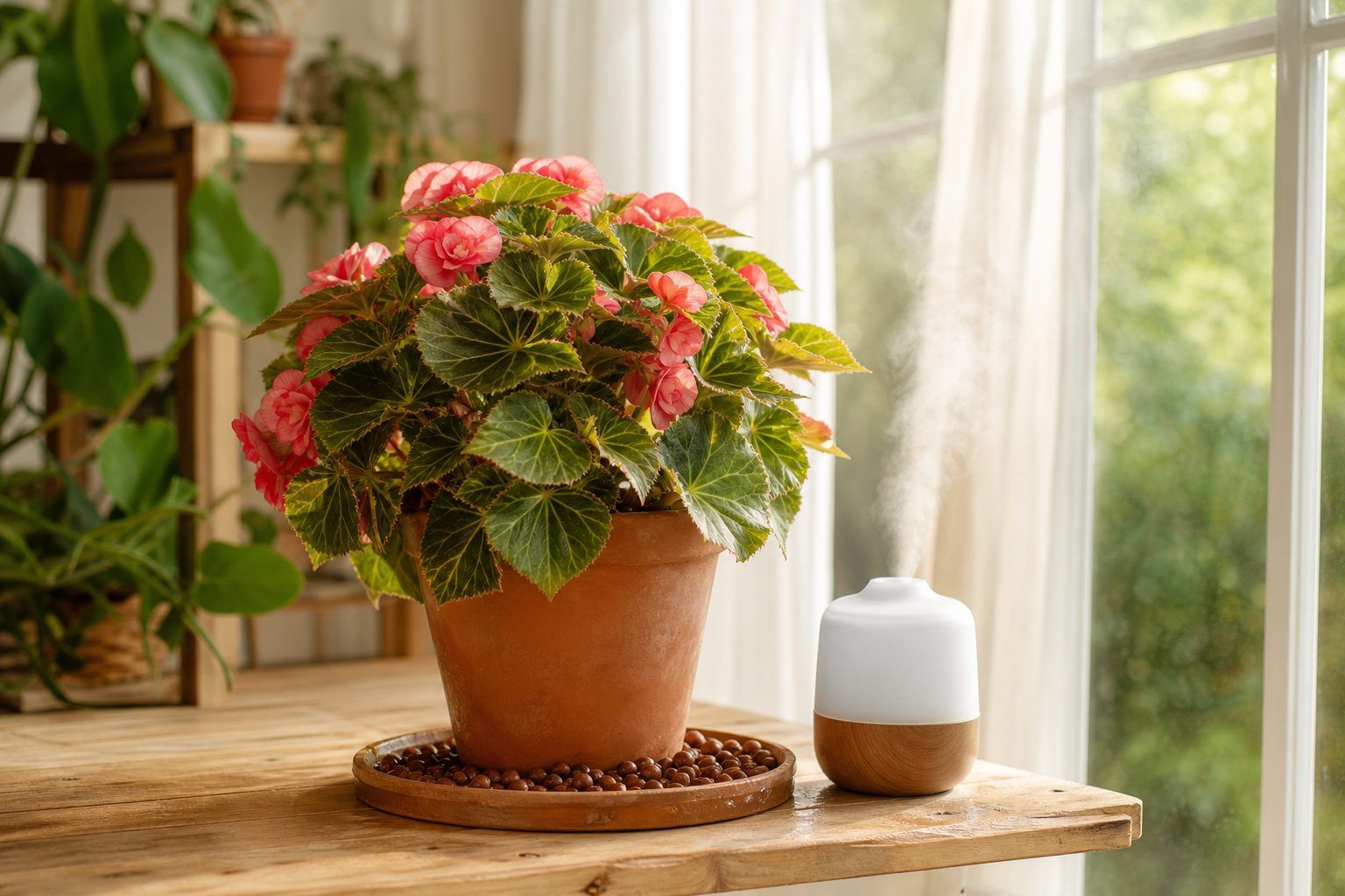 4. Donner à votre bégonia la lumière et l’humidité qu’il aime