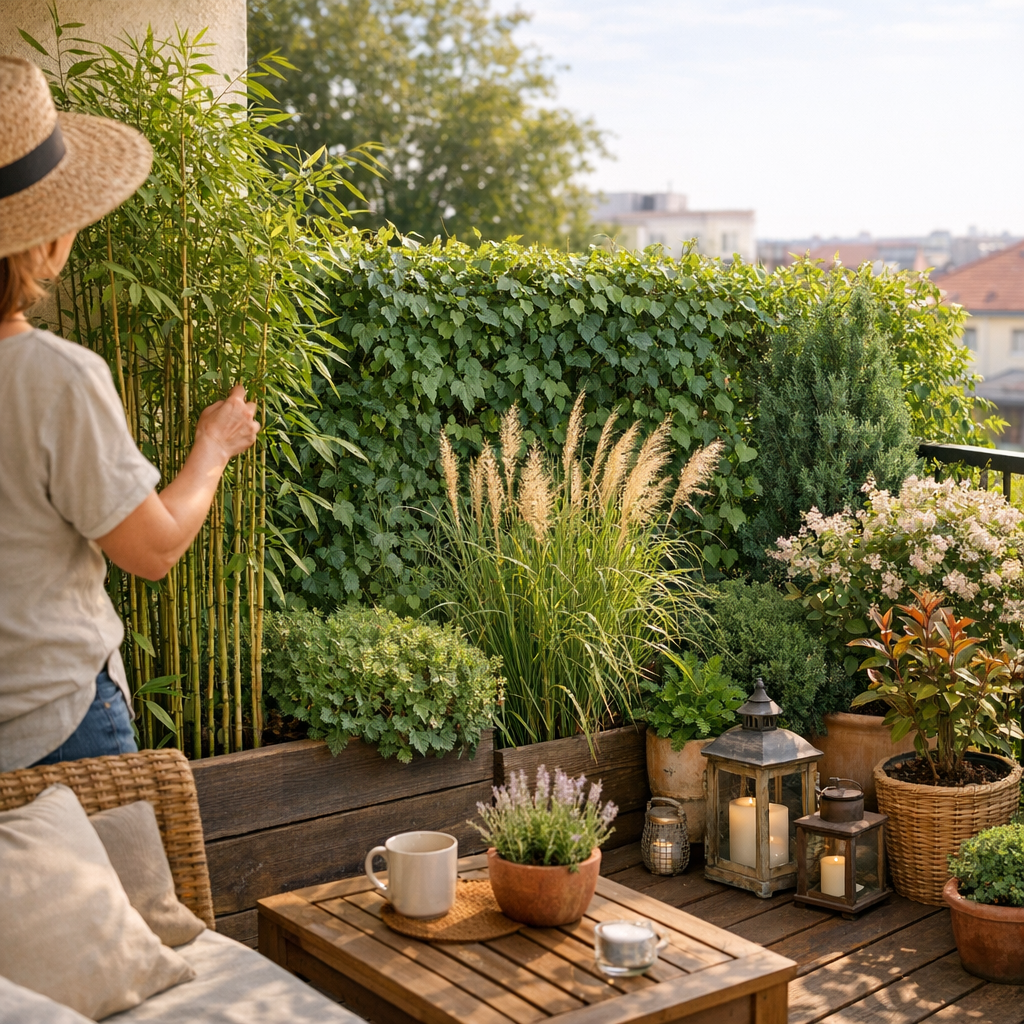 Quelle plante utiliser pour faire un brise vue sur un balcon ?