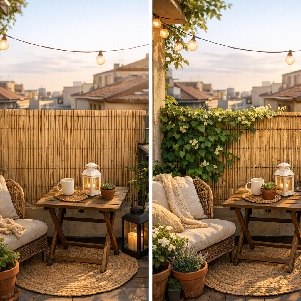 Brise-vue naturel de balcon : idées, prix et pose facile