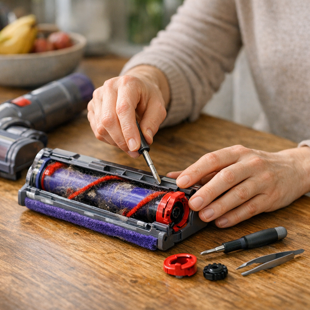 Comment déverrouiller la brosse Dyson et refaire un vrai contrôle