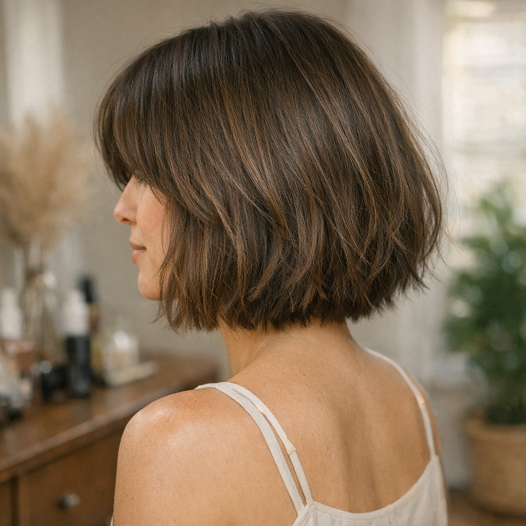 Comment adopter le Carré avec frange rideau sans durcir le visage