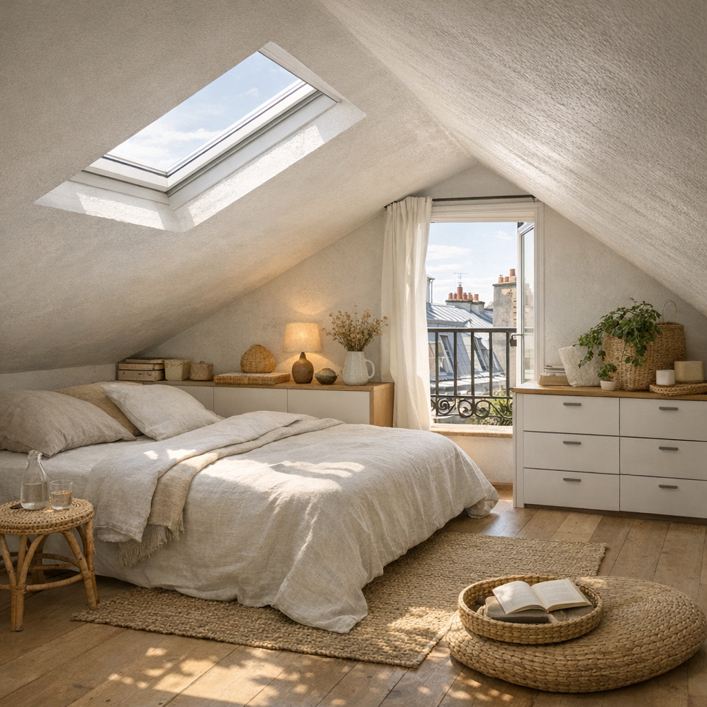 Aménager une Chambre sous comble très bas : idées et limites