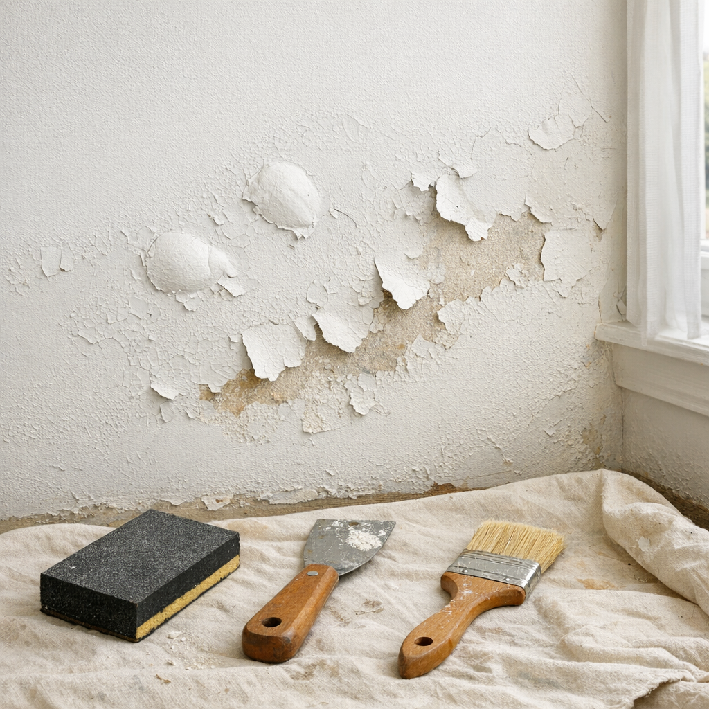 Une cloque de Peinture sur un mur : les causes à vérifier