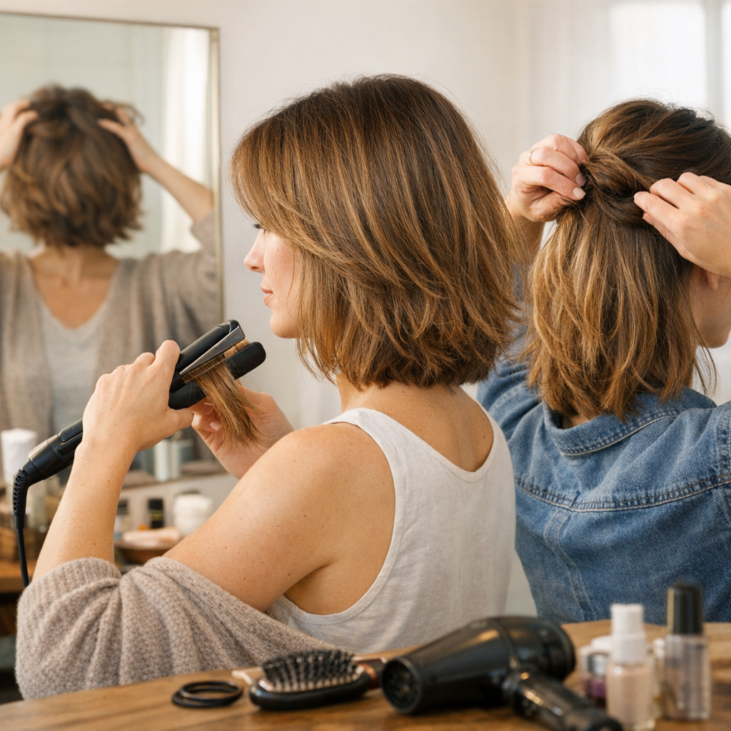 Comment savoir si une coupe mi-longue restera facile à recoiffer de plusieurs façons au quotidien, et pas seulement joli