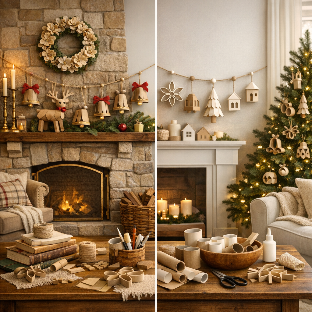 Comment réussir une décoration de Noël avec des rouleaux