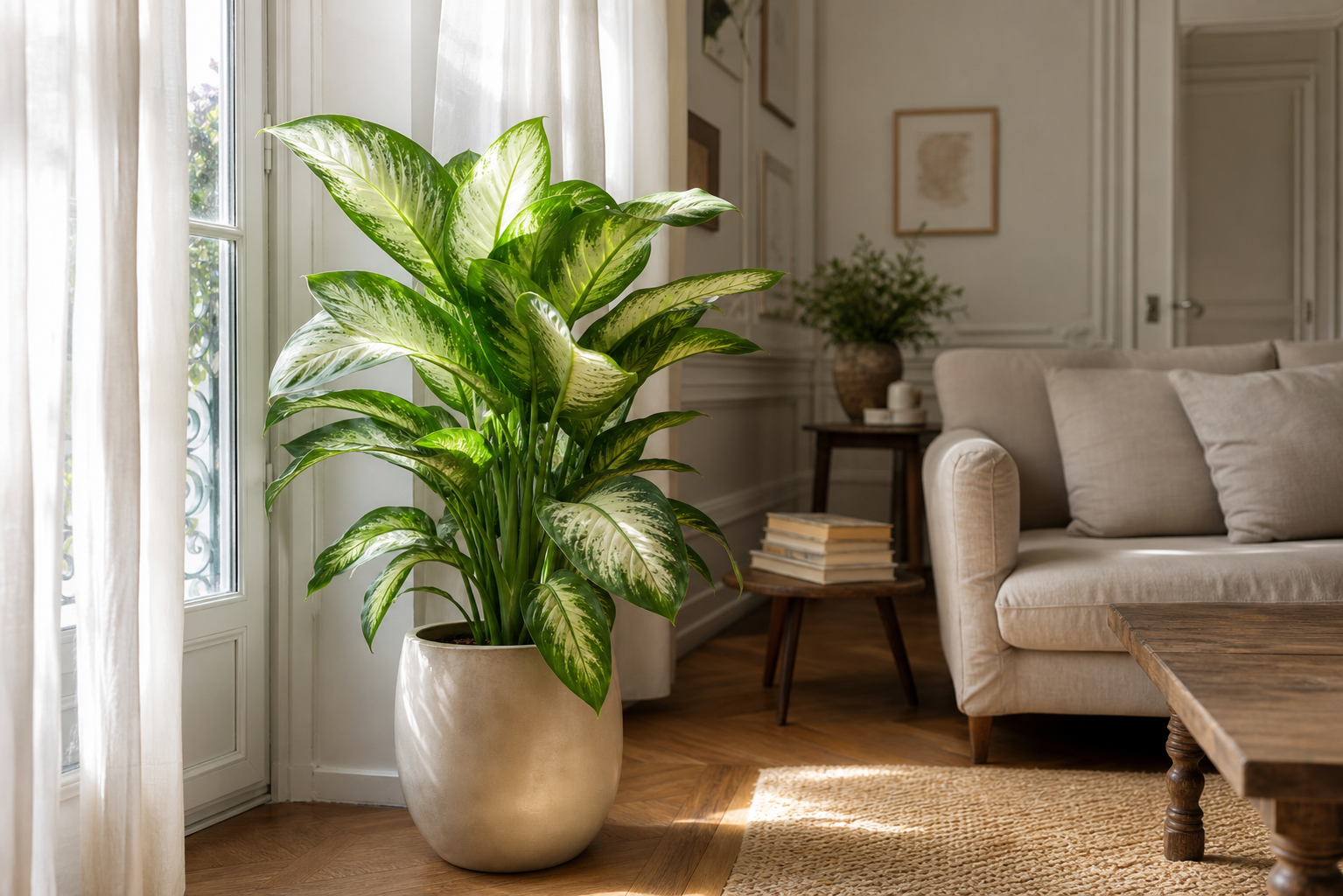 Le dieffenbachia s’entretient facilement avec les bons gestes