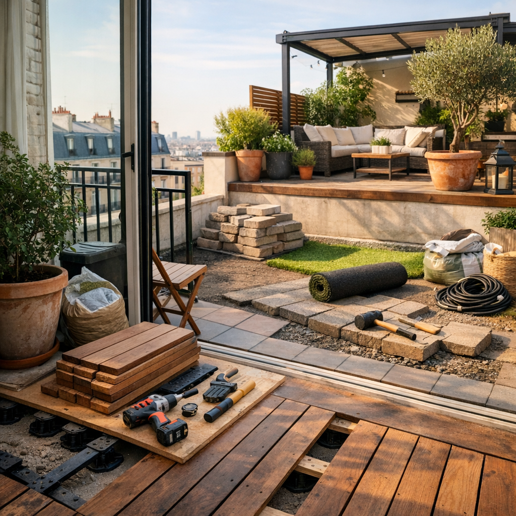 Balcons et terrasses : ce qu'il faut prévoir avant d'aménager ou de rénover