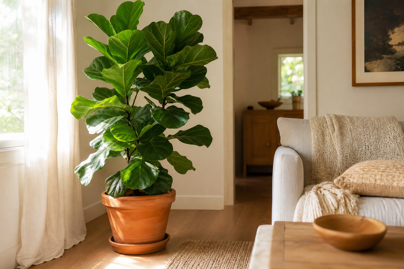 Comment entretenir un Ficus Lyrata sans stresser ses feuilles