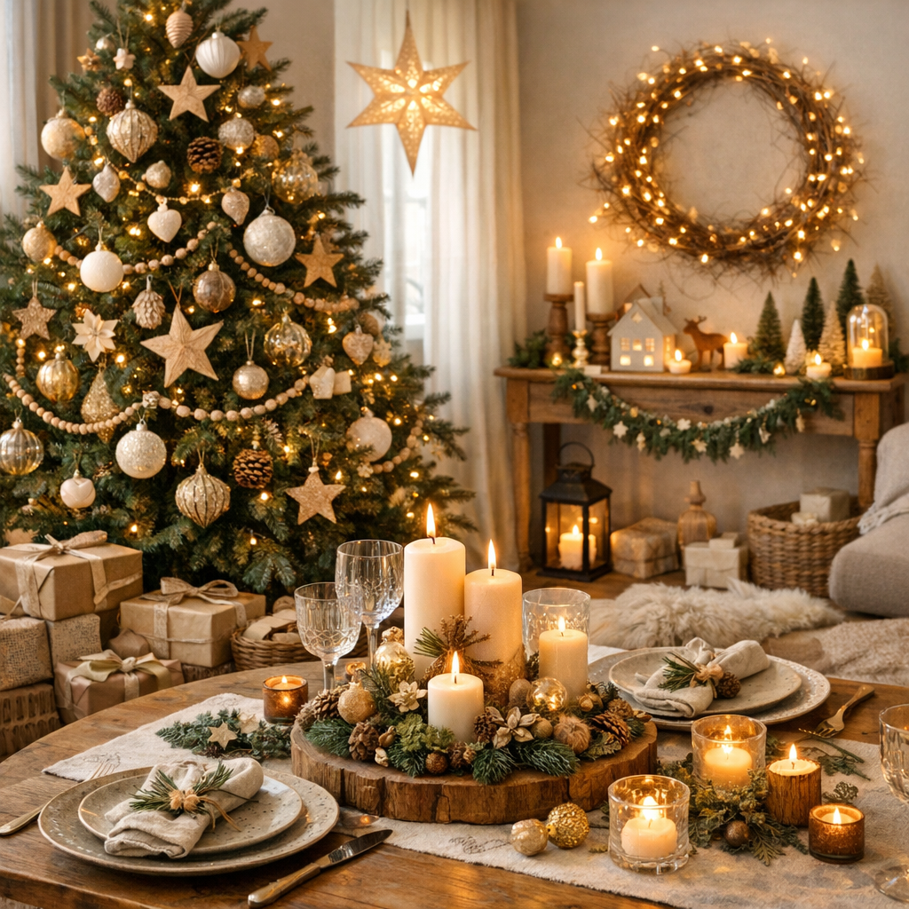 Déco de Noël tendance pour le sapin, la maison et la table