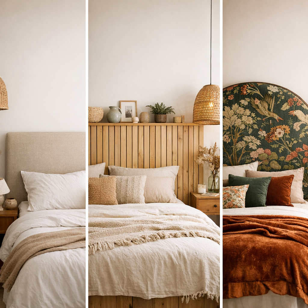 Les 3 directions qui fonctionnent vraiment en 2026 : tête de lit simple, DIY sur mesure, ou référence stylistique assumé