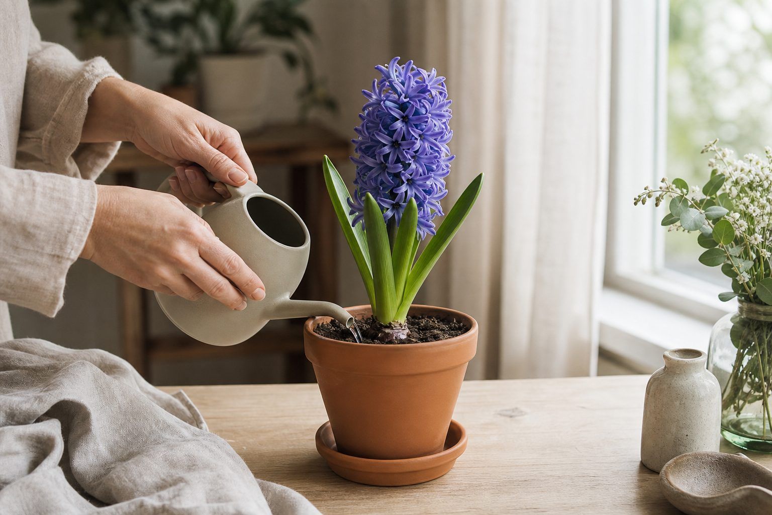 3. Comment arroser une jacinthe en pot et prolonger sa floraison ?