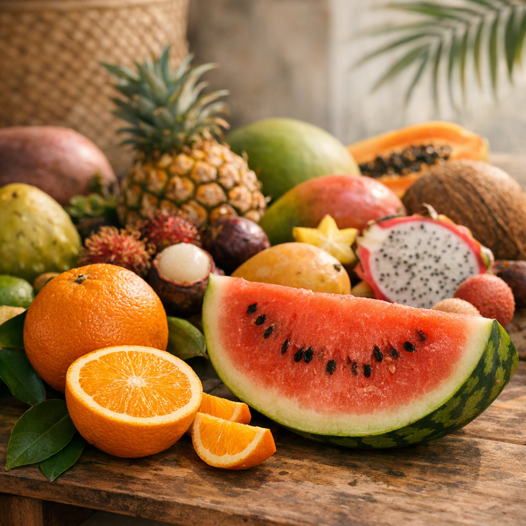 Est-ce que l’orange est un fruit exotique ? Et la pastèque ?