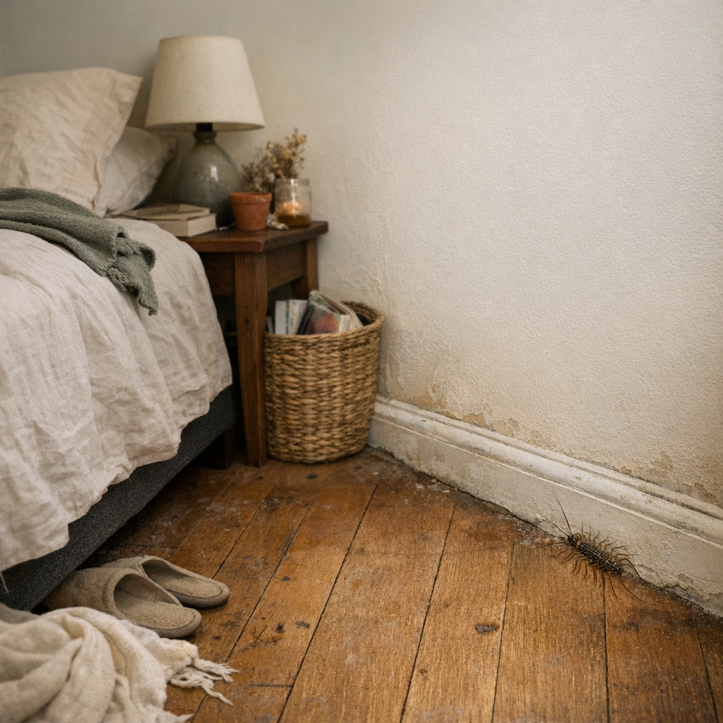 Un Mille-pattes dans la chambre révèle souvent un déséquilibre