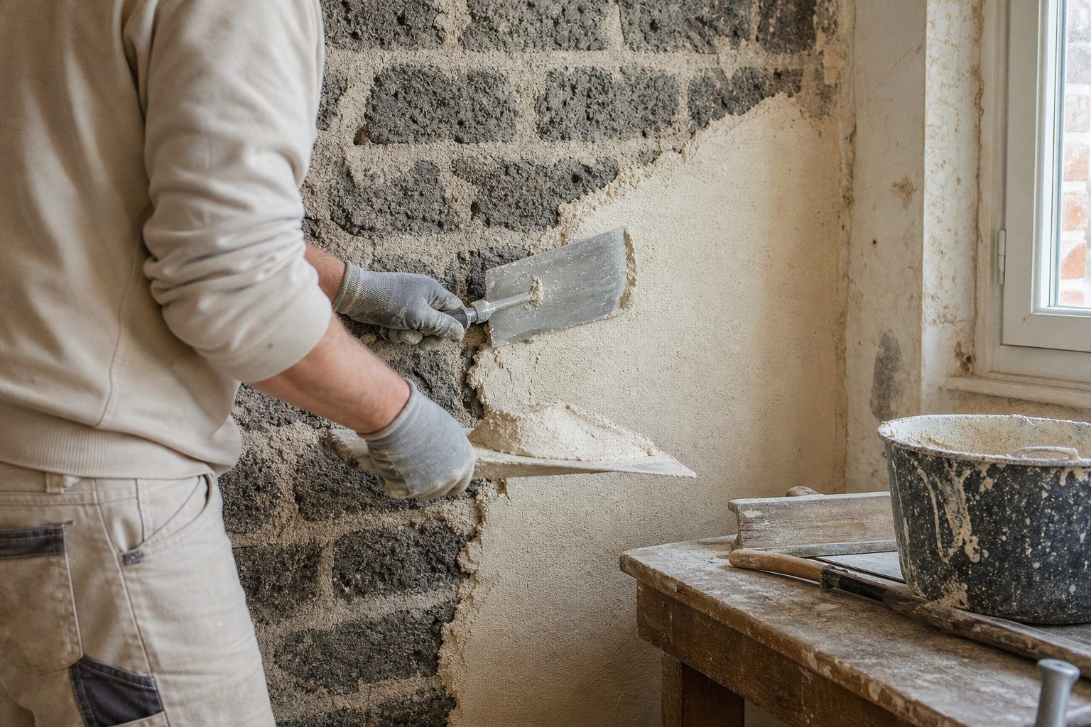 Rénover un mur en mâchefer sans enfermer l’humidité