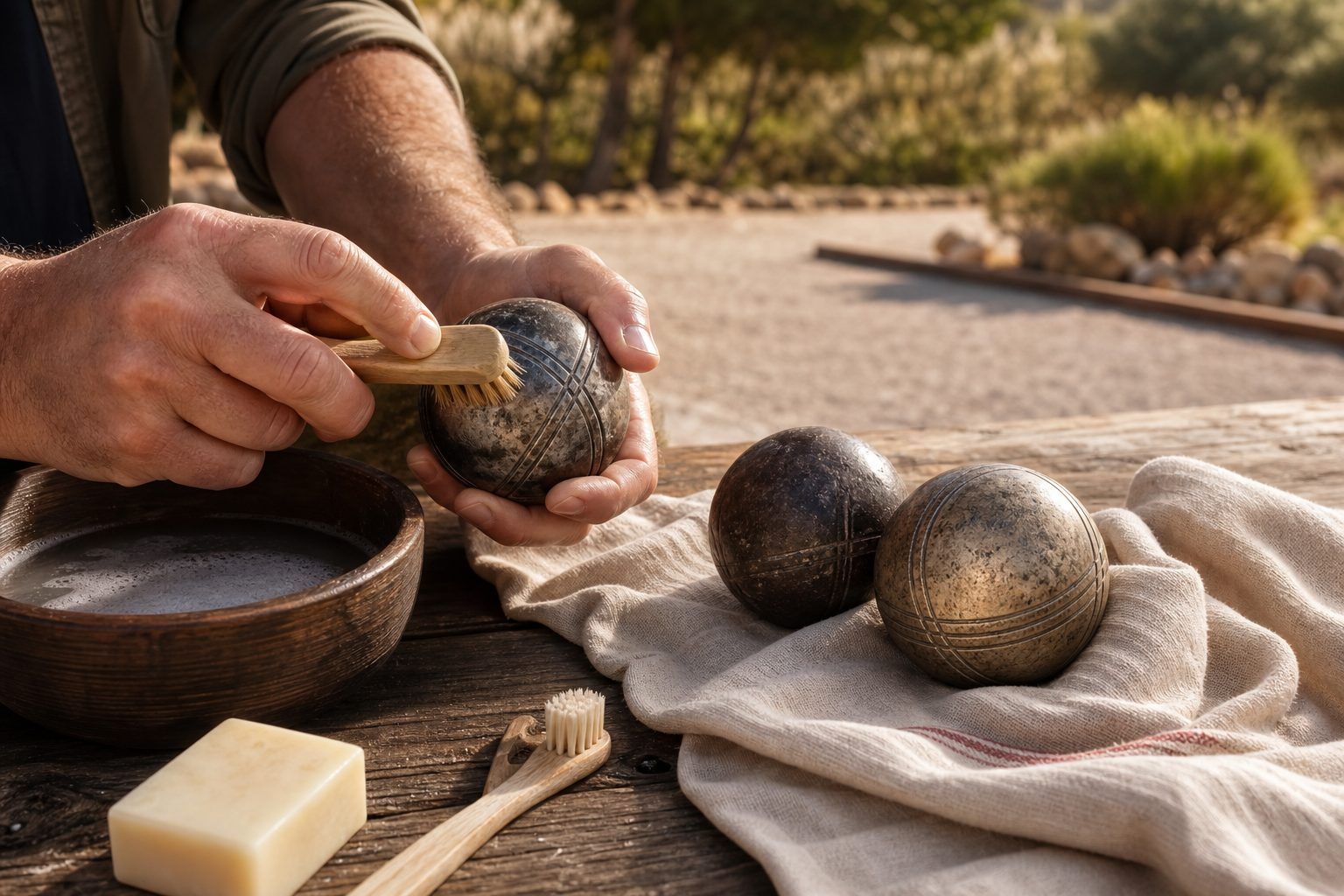 Les étapes pour nettoyer ses boules sans effacer leur histoire