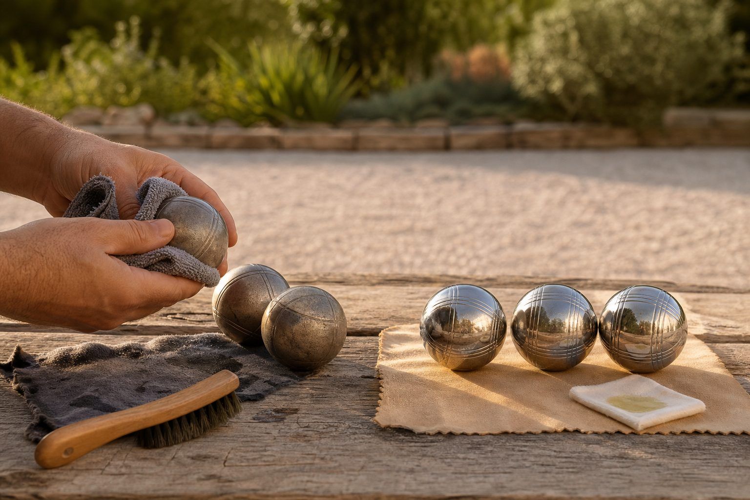 Les 2 étapes pour entretenir et protéger vos boules