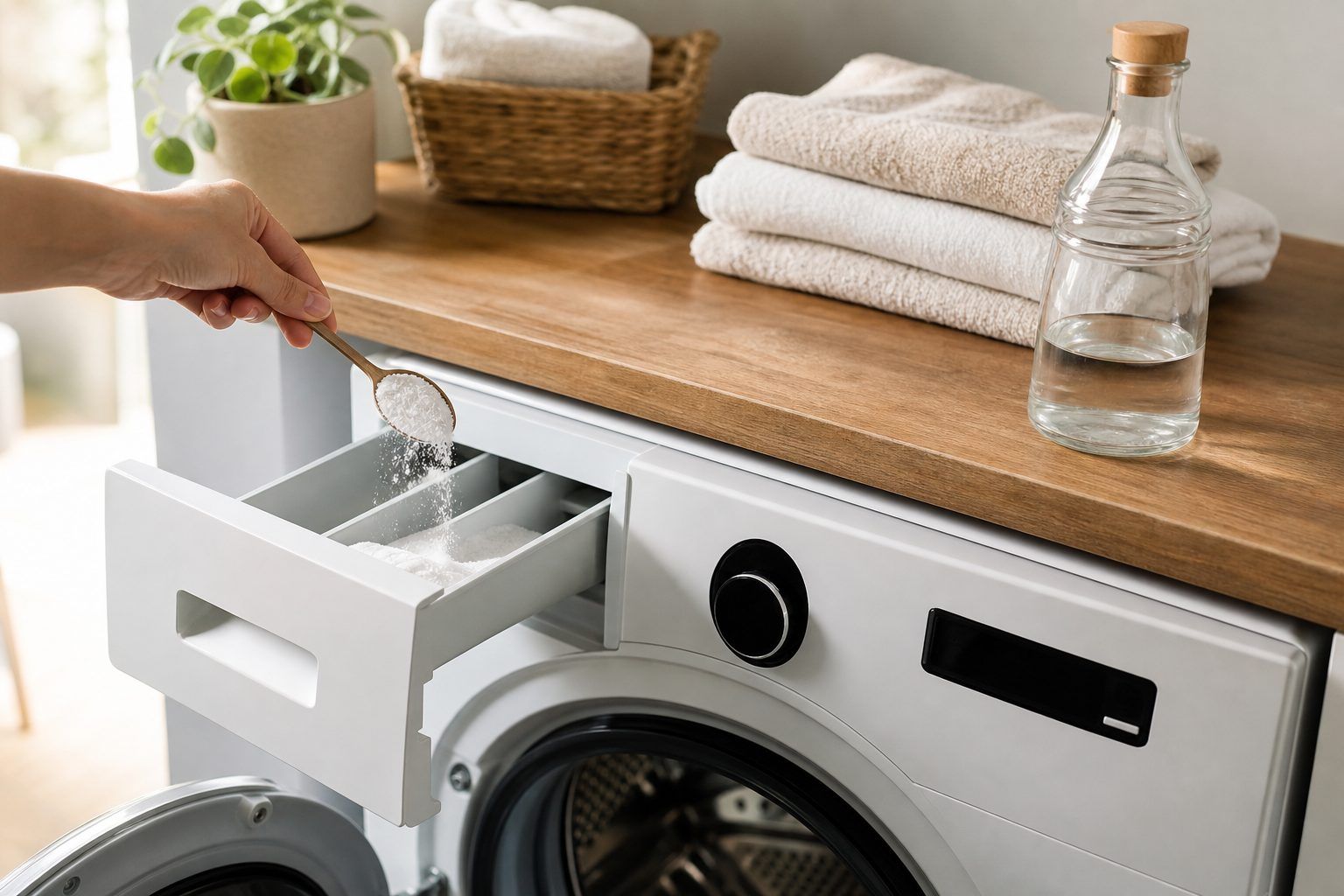 Où utiliser le bicarbonate de soude pour nettoyer localement une machine à laver sans le mélanger au vinaigre&nbsp;?