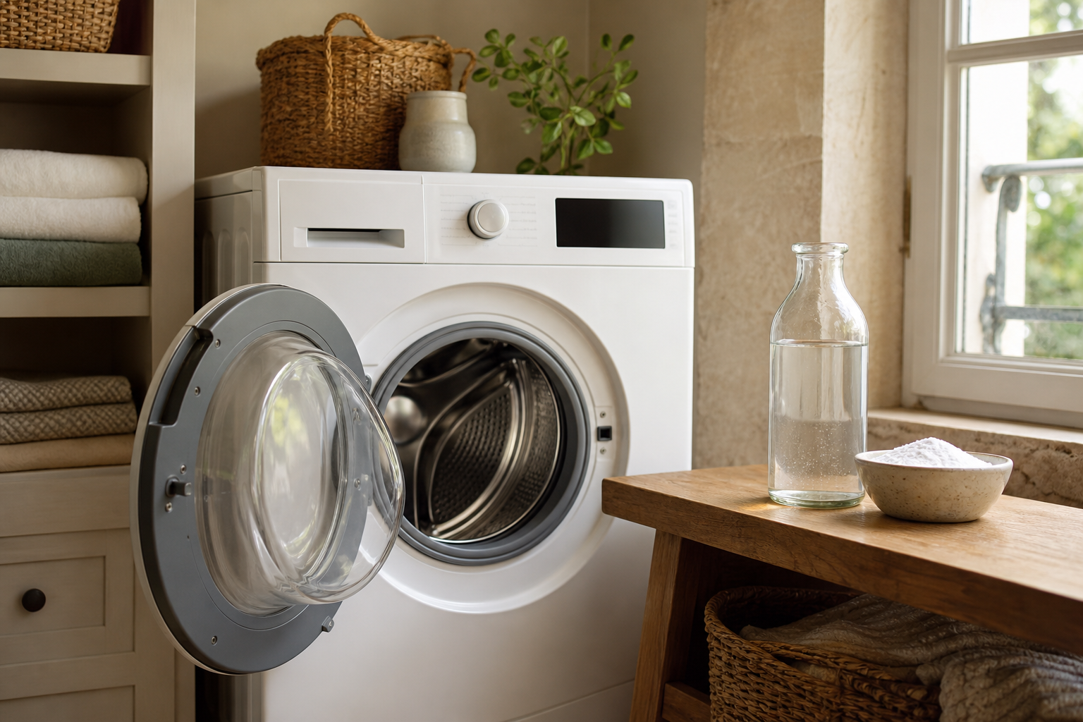 Comment nettoyer son lave-linge au vinaigre blanc et bicarbonate