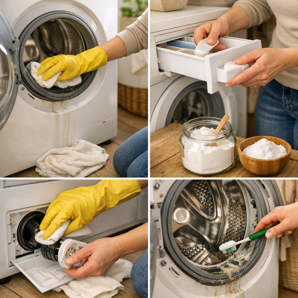 Nettoyer son lave-linge en profondeur : les 4 zones à ne pas oublier