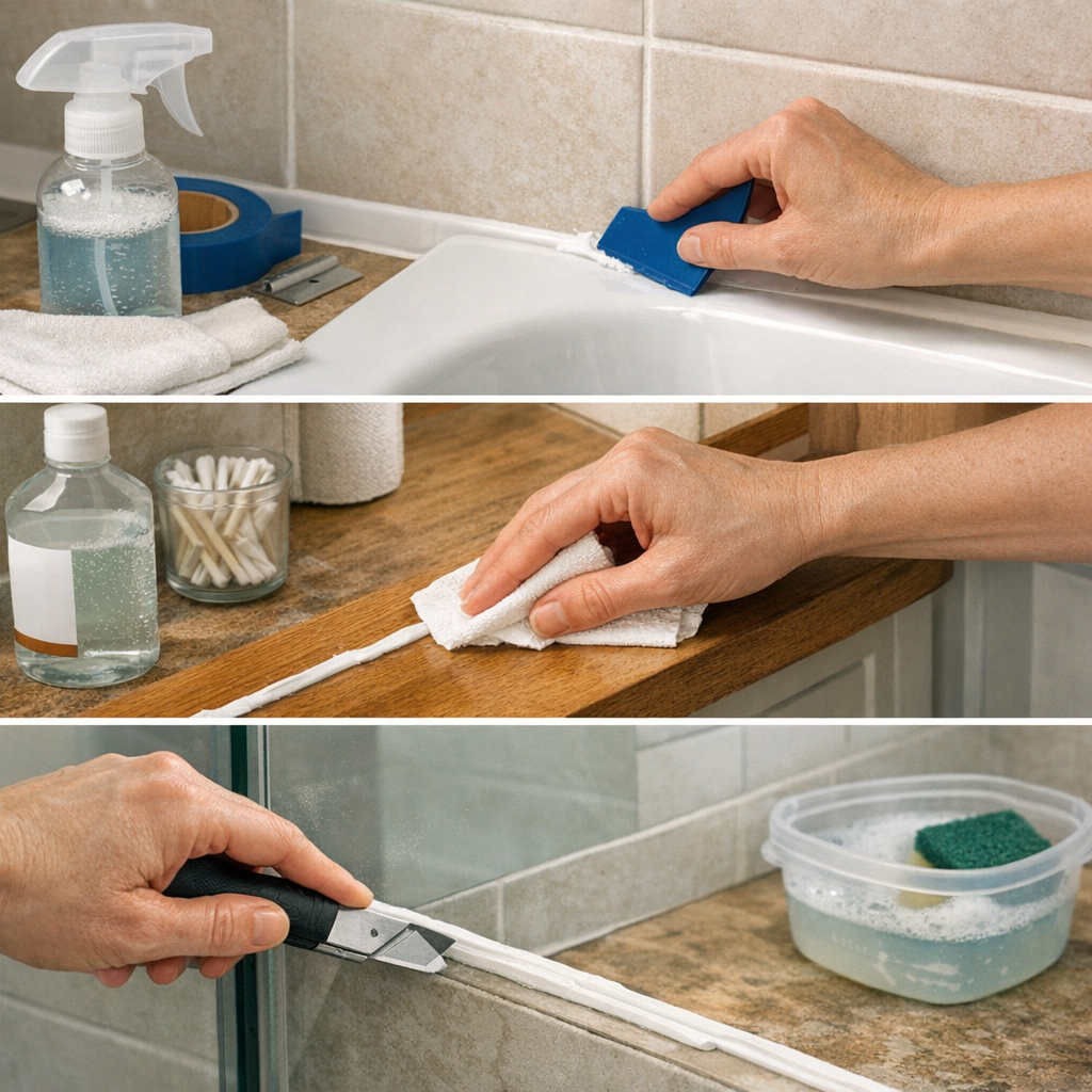 Comment enlever le surplus de silicone selon le support