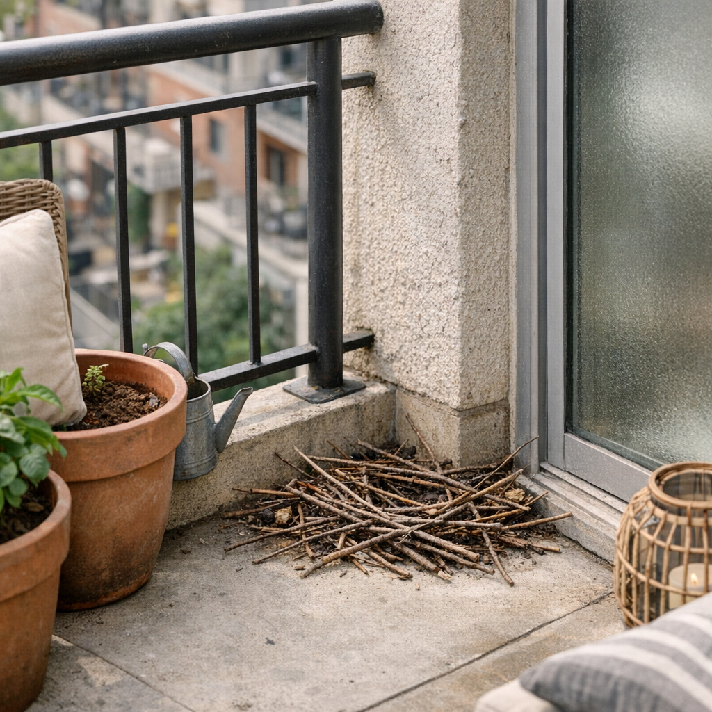 Un Nid de Pigeon sur mon Balcon Signification : agir au bon moment