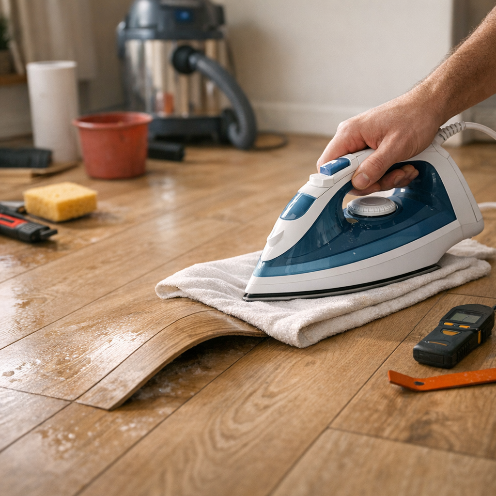 Comment enlever l’eau sous un parquet flottant ?