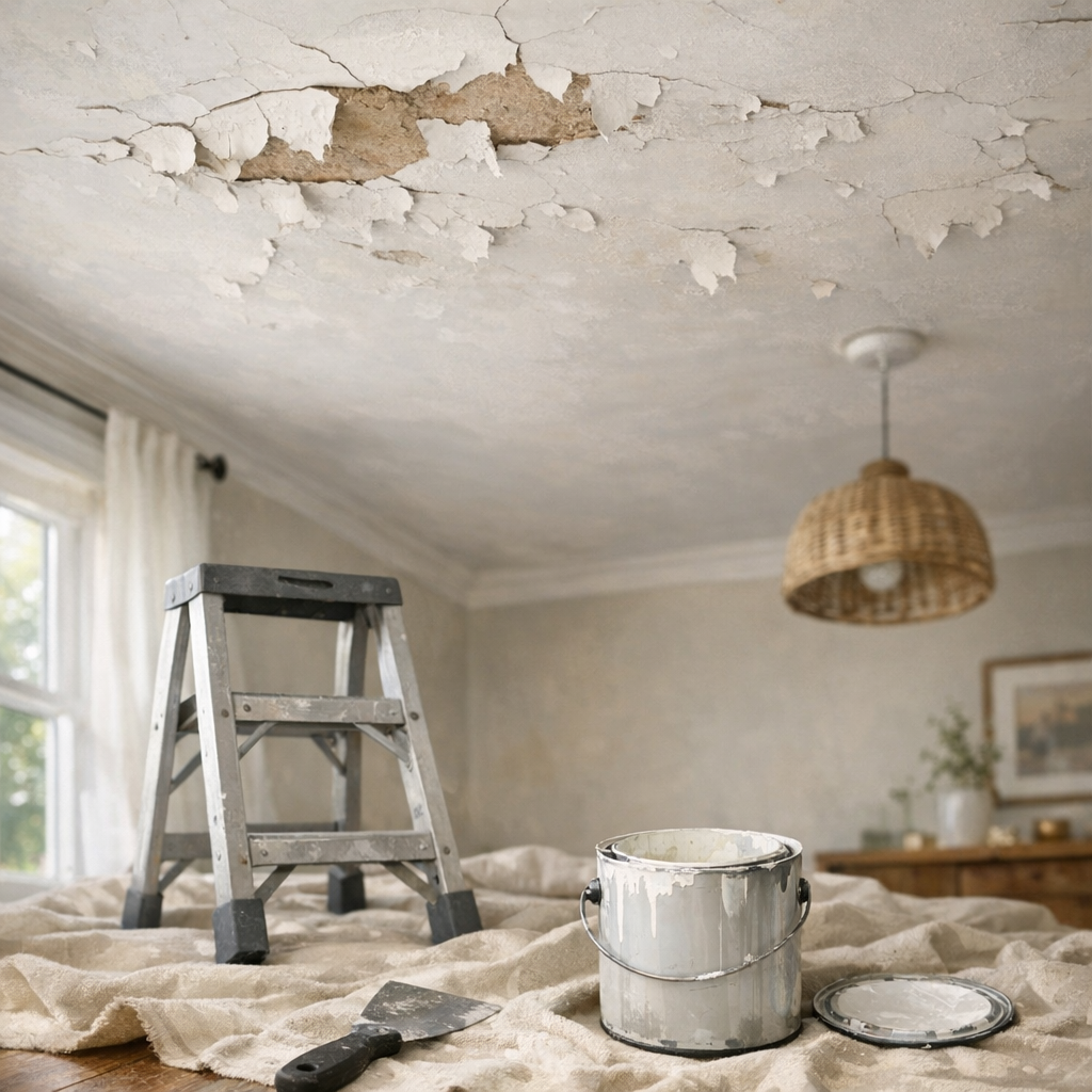 Pourquoi la Peinture qui craque au plafond revient-elle ?