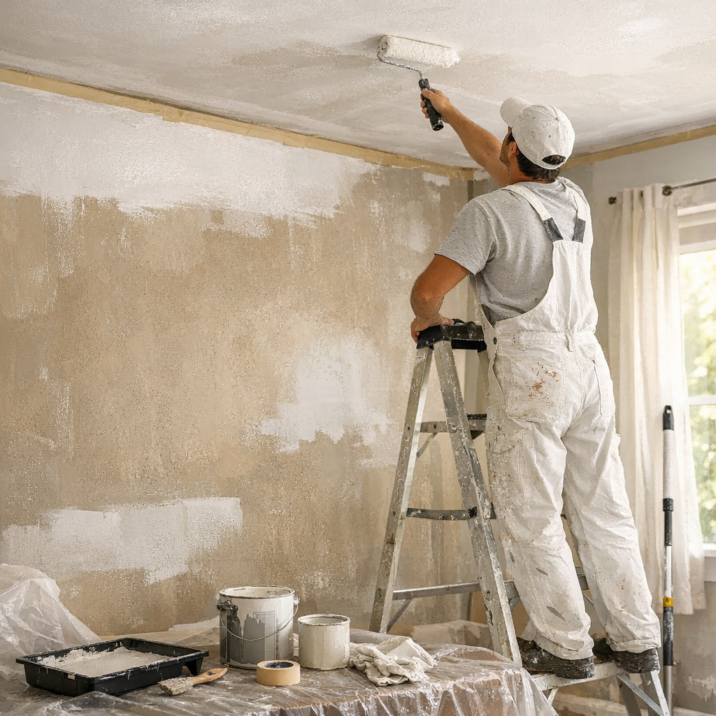 Étapes&nbsp;: dans quel ordre peindre une pièce sans traces