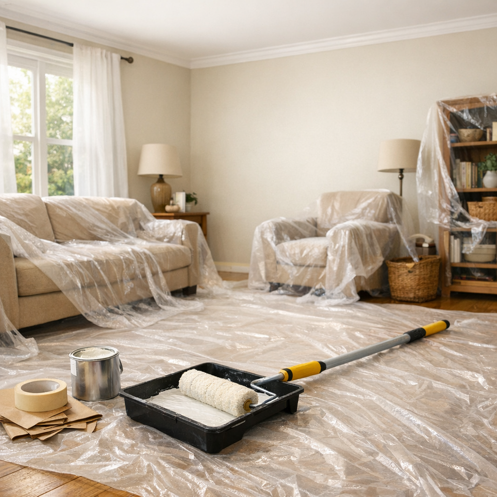 Faut-il faire la peinture du mur ou du plafond en premier ?