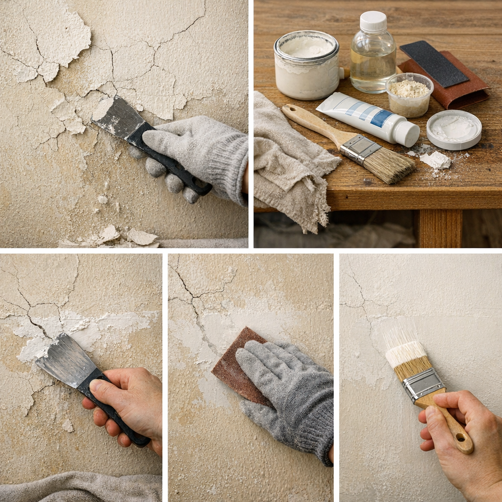 Comment rattraper une peinture qui craquelle, étape par étape