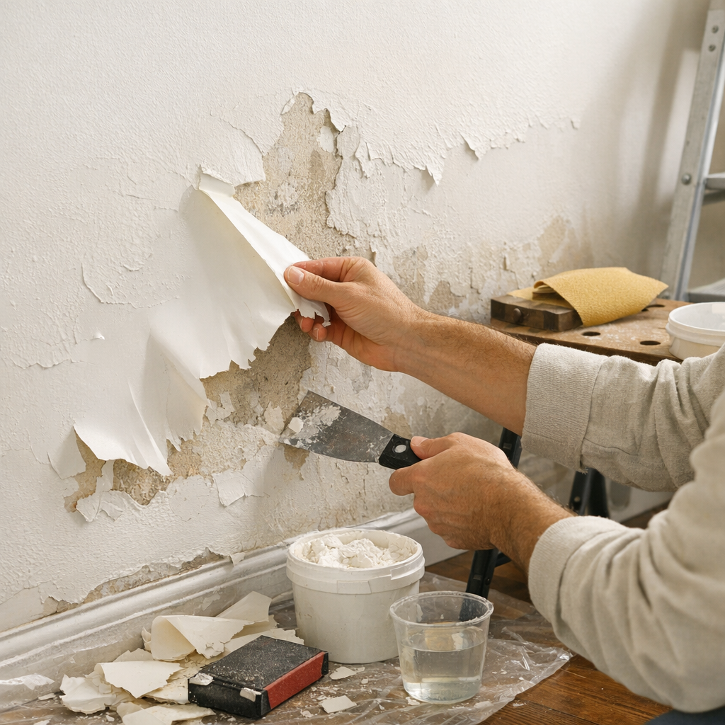 Comment remettre en état un mur sur lequel la peinture s’est décollée