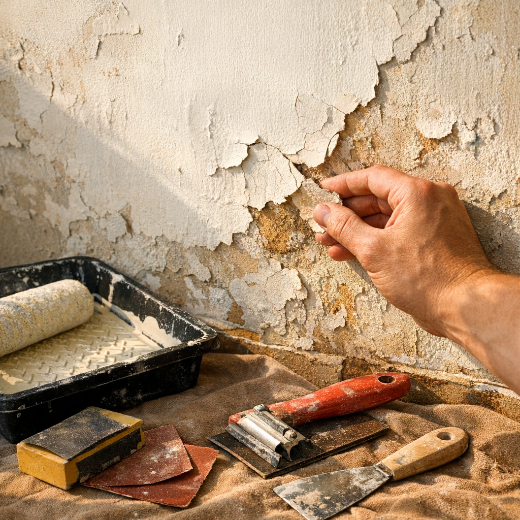 Pourquoi la Peinture s’écaille et comment bien la réparer