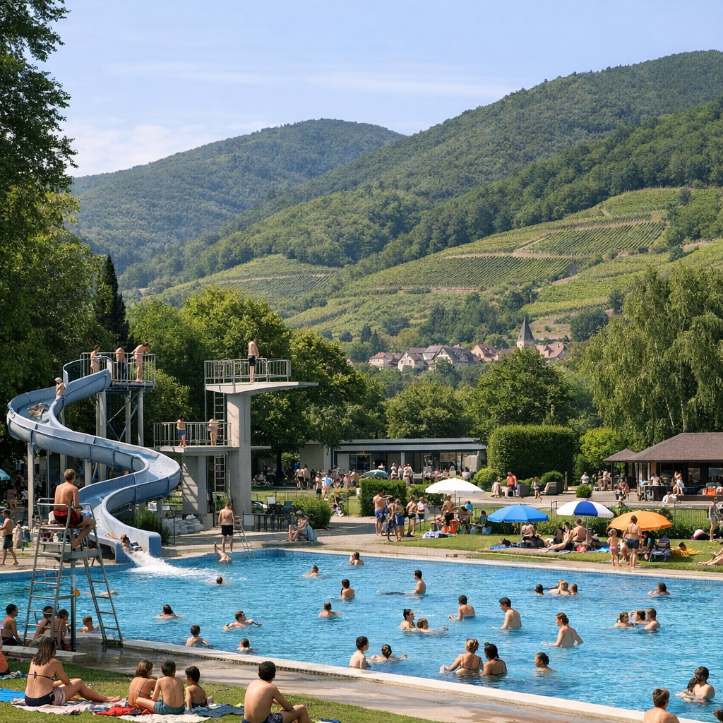 La Piscine Carola à Ribeauvillé propose plein air et infos utiles