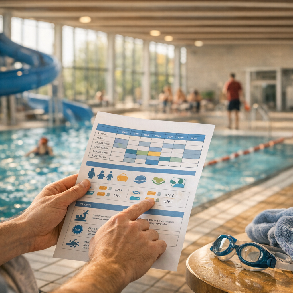 Horaires, tarifs, activités : comment lire une fiche piscine sans se faire piéger
