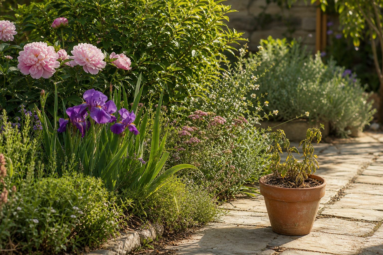 Les plantes à admirer en jardin, mais moins adaptées à un pot exposé