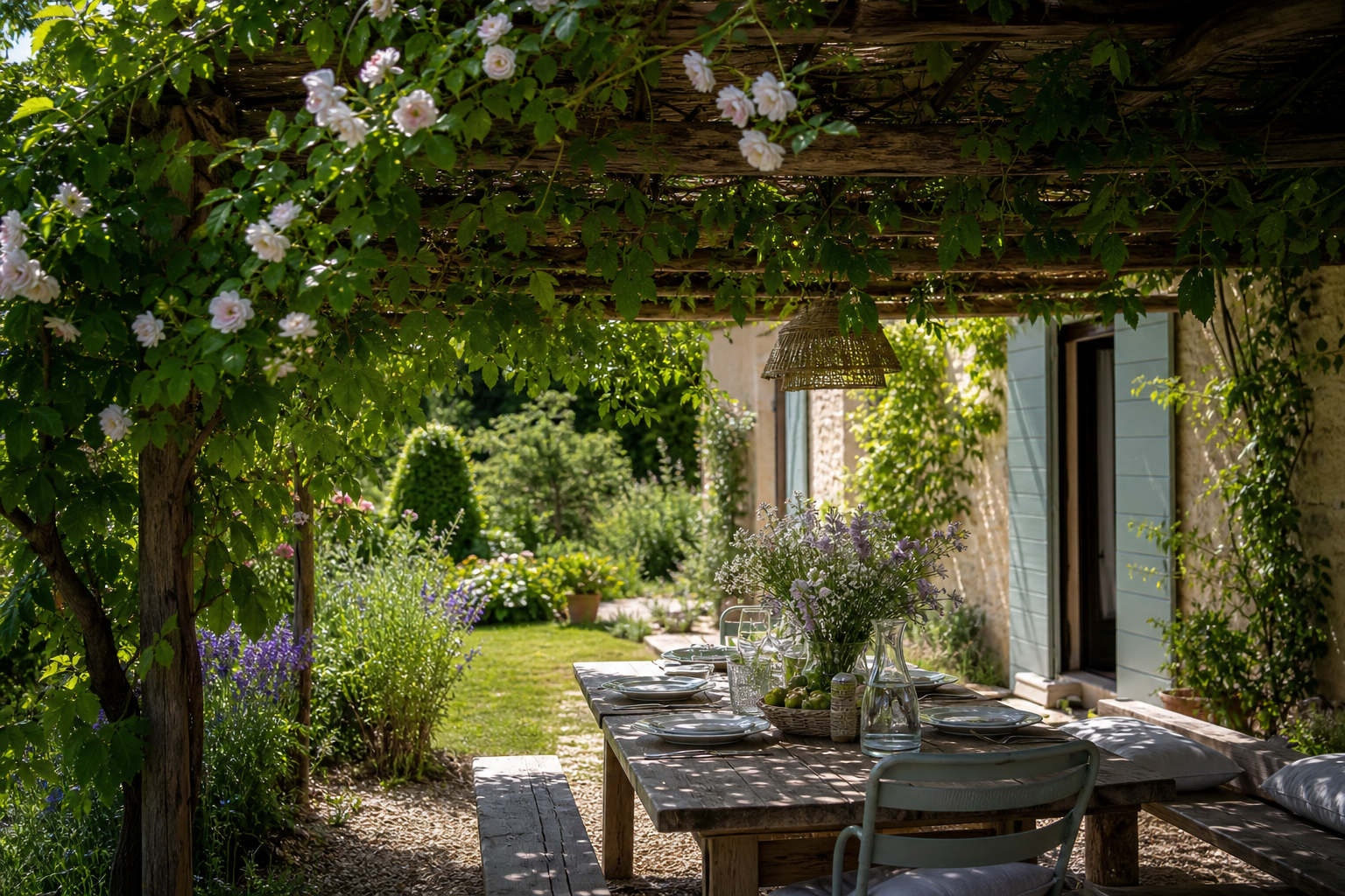 Quelle plante grimpante sur pergola choisir pour une ombre durable ?