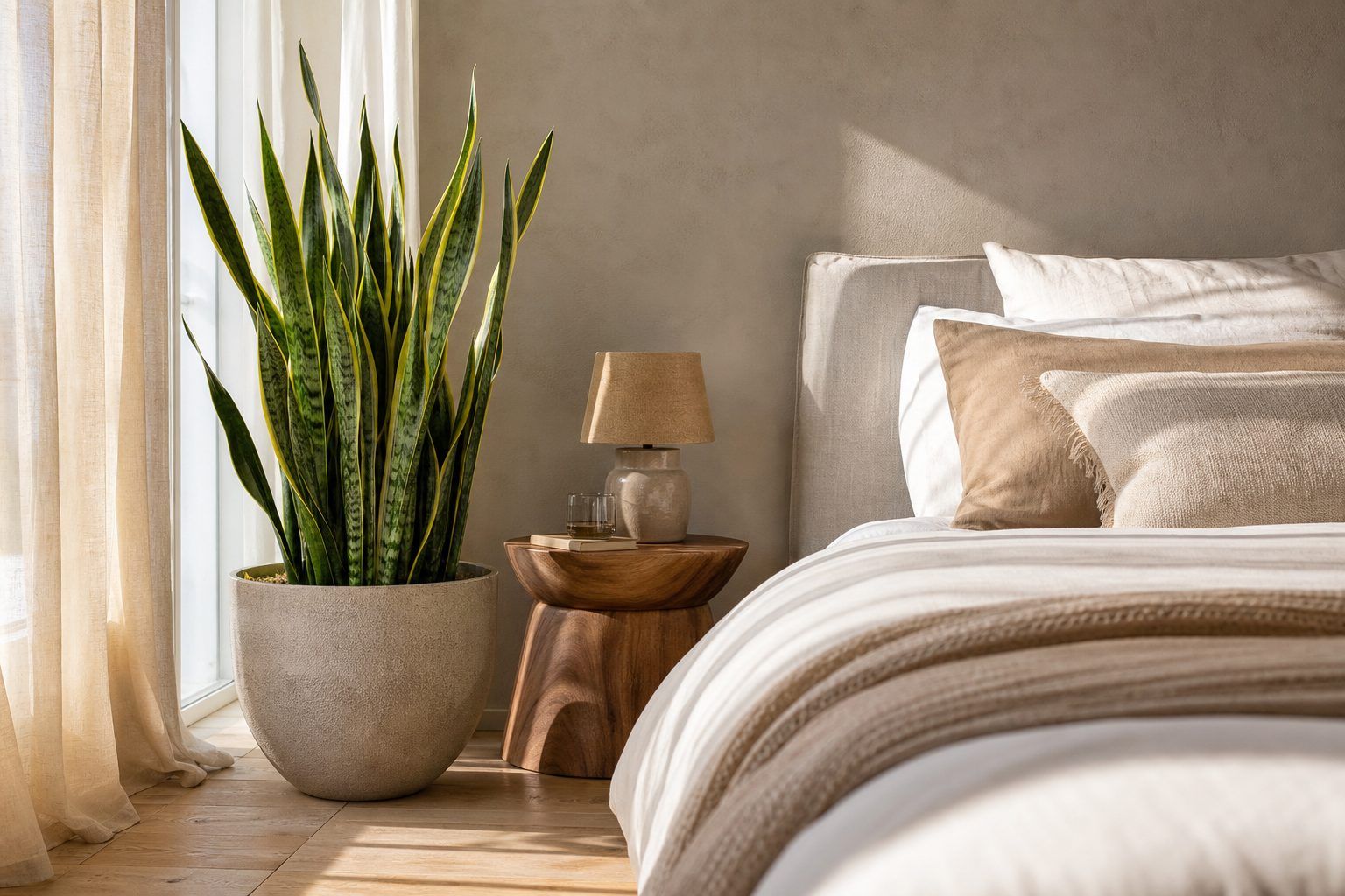 Où placer une sansevière dans la maison, y compris dans une chambre ?