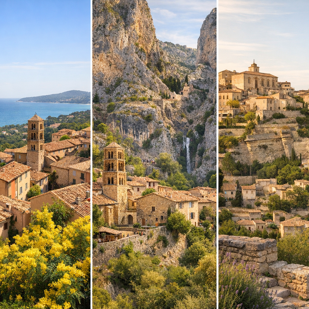 Trois villages stars à regarder autrement : Bormes-les-Mimosas, Moustiers-Sainte-Marie, Gordes