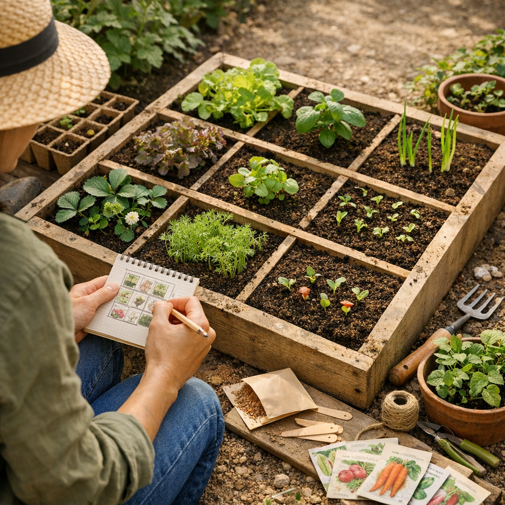 Comment éviter de surcharger 1 m² quand on veut faire beaucoup dans un carré potager débutant ?
